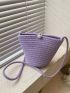 Fashion Woven Straw Shoulder Bag Female Crossbody Messenger Bag For Women Summer Beach Handbag