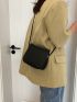 Mini Crossbody Bag Solid Color Minimalist Style