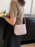 Mini Crossbody Bag Solid Color Minimalist Style