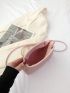 Mini Crossbody Bag Solid Color Minimalist Style