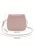 Mini Crossbody Bag Solid Color Minimalist Style