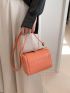 Mini Square Bag Argyle Embossed Fashion Style