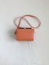 Mini Square Bag Argyle Embossed Fashion Style