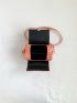 Mini Square Bag Argyle Embossed Fashion Style
