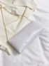 Crocodile Embossed Envelope Bag Flap White Medium