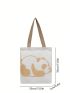 Fashionable And Versatile Small Cartoon Pattern Shopper Bag