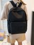 Fashion Casual Solid Color Functional Backpack Medium