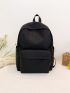 Fashion Casual Solid Color Functional Backpack Medium