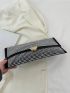Studded Decor Envelope Bag Heart Decor Medium