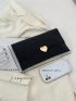 Studded Decor Envelope Bag Heart Decor Medium