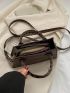 Small Baguette Bag All Over Print Double Handle For Daily