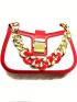 Two Tone Chain Design Bag Strap Fashionable