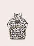 Leopard Pattern Classic Backpack Waterproof Adjustable Strap