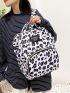 Leopard Pattern Classic Backpack Waterproof Adjustable Strap