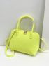 Small Square Bag Geometric Embossed Solid