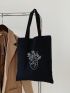 Small Shopper Bag Graphic Pattern Double Handle For Daily