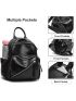 Vegan Leather Mini Backpack Cute Convertible Small Shoulder Bag for Girls Women