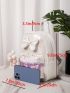 Mini Bow Decor Classic Backpack Zipper Holographic Funky
