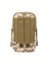 1pc Multifunctional Buckle Decor Camo Polyester Running Bag
