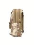 1pc Multifunctional Buckle Decor Camo Polyester Running Bag