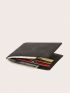 Solid Color Small Wallet Fold Over