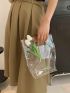 Medium Square Bag Clear PVC Waterproof For Daily