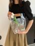 Medium Square Bag Clear PVC Waterproof For Daily