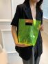 Medium Square Bag Clear PVC Waterproof For Daily