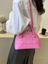 Quilted Dome Bag Pink Fashionable Satchel Bag