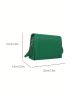 Mini Square Bag Green Fashionable Flap Adjustable Strap