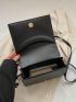 Mini Square Bag Beige Flap Adjustable Strap