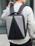 Medium Fashion Backpack Colorblock For Men