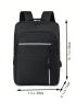 Medium Fashion Backpack Solid Color For Men
