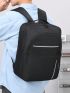 Medium Fashion Backpack Solid Color For Men