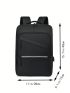 Medium Fashion Backpack Solid Color For Men