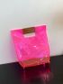 Mini Square Bag Clear Double Handle For Daily