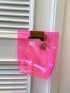 Mini Square Bag Clear Double Handle For Daily