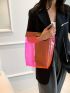 Mini Square Bag Clear Double Handle For Daily