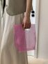 Mini Square Bag Clear PVC Waterproof For Daily