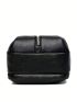 Mini Novelty Bag Black Zipper Front Decor Top Handle For Daily