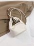 Trendy Ruched Handbag, Women's PU Clutch Purse, Satchel Bag For Commuter