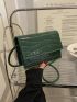Mini Flap Square Bag Embossed Detail Minimalist