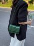 Mini Flap Square Bag Embossed Detail Minimalist