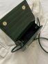 Mini Flap Square Bag Embossed Detail Minimalist