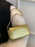 Small Shoulder Bag Crocodile Embossed Funky Style