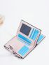 Houndstooth Pattern Small Wallet Zipper