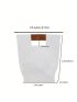 Clear Square Bag Double Handle Medium PVC
