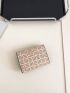 Geometric Pattern Small Wallet Metal Tree Decor