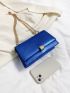 Small Magnet Square Bag Funky Blue Chain Strap