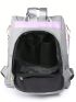 Black Classic Backpack Fashionable Studded Decor Zipper